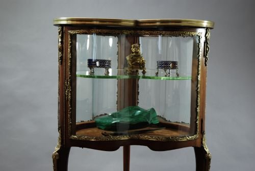 fig 1. Late 19thc French trefoil shaped vitrine table