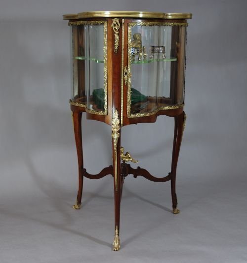 fig 2. Late 19thc French trefoil shaped vitrine table