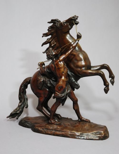 Bronze Marly Horse & Trainer