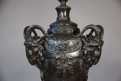 fig 1. Pair of speltre garnitures