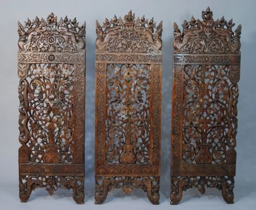 Carved Burmese Panels