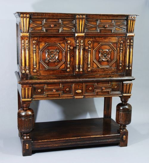 Late 17thc Joined Standing Oak Livery Cupboard