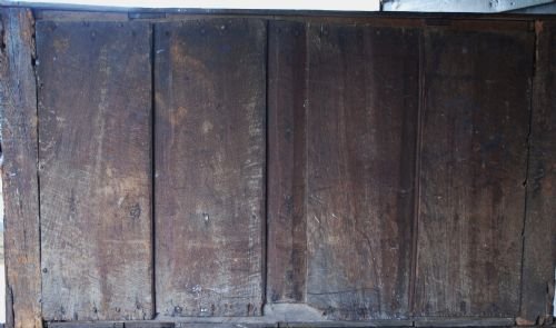 fig 3. Late 17thc joined standing oak livery cupboard