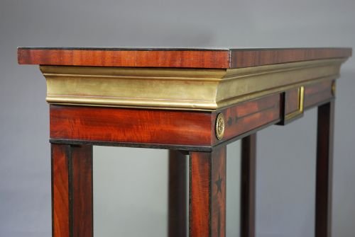 fig 2. Regency mahogany & ebony mirror backed console table