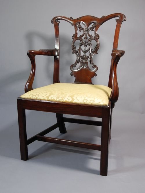 fig 1. 18thc George III open armchair