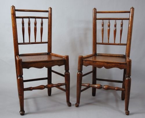 Pair of Spindle Back Chairs