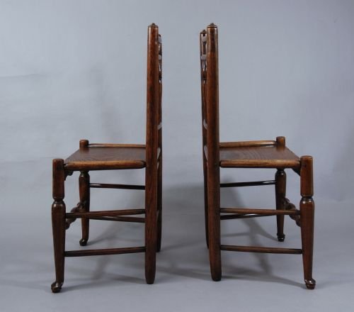 fig 1. Pair of spindle back chairs