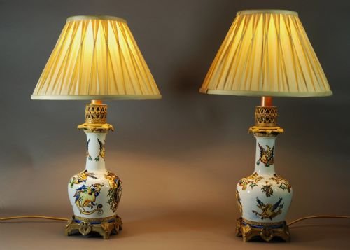 Pair of Decorative Ceramic Lamps