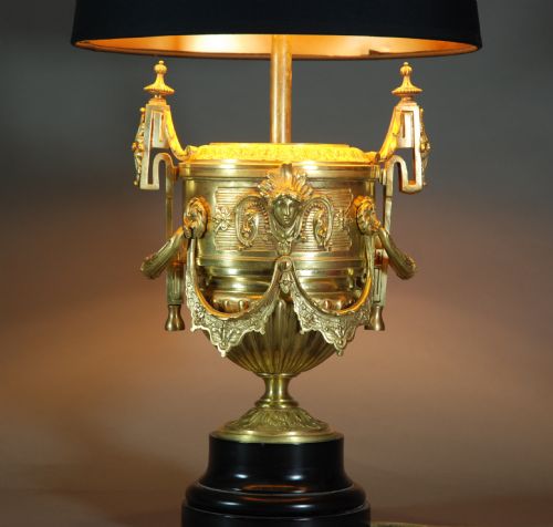 Decorative Ormolu Table Lamp in the Form of a Classical Urn