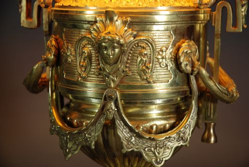 fig 2. Decorative ormolu table lamp in the form of a Classical urn