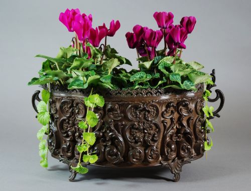 French Metal Jardiniere in the Rococo Style