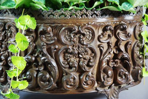 fig 1. French metal jardiniere in the Rococo style
