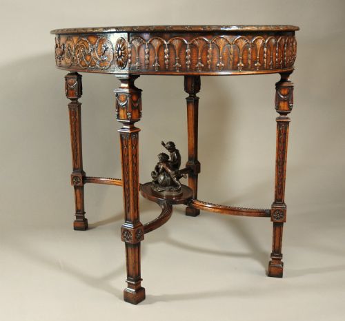 fig 2. Early 20thc mahogany centre table in the Classical style