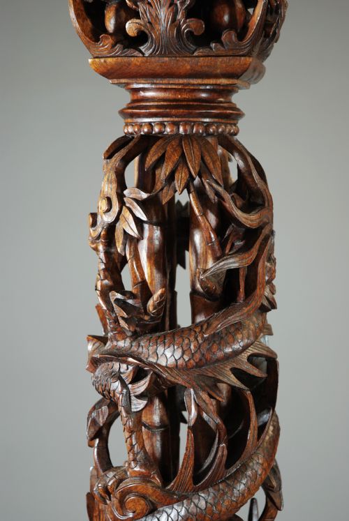 fig 2. Pair of large decorative Chinese stands