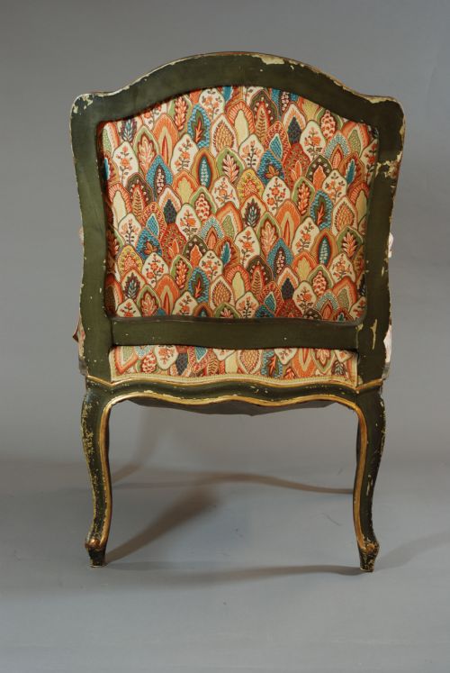 fig 3. Late 19thc painted French fauteuil