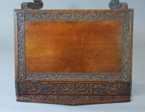 fig 1. Anglo Indian carved writing desk
