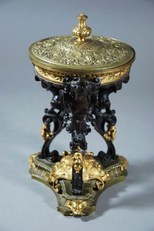 fig 2. 19thc French bronze & ormolu perfume burner