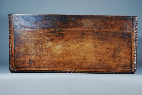 fig 3. 17thc walnut Italian cassoni with superb patina