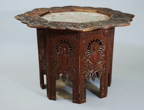 Middle Eastern Table with Copper Top