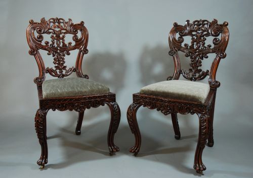 fig 3. A superb early 19thc set of six padouk Anglo Indian chairs