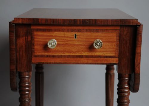Early 19th Century Satinwood Drop Leaf Table of Small Proportions