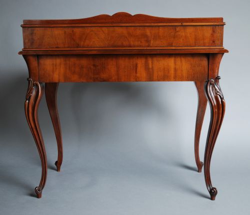 fig 2. Mid 19thc French mahogany bonheur da jour of exceptional quality