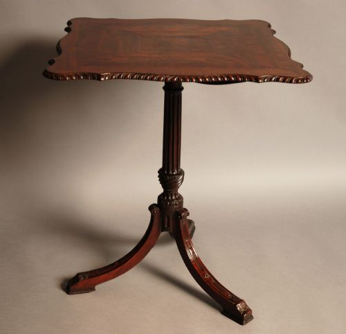 fig 1. Late 19thc mahogany tilt top table of superb quality