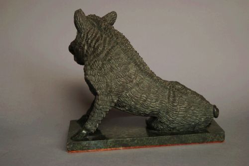 fig 1. Late 19thc Italian serpentine figure of a wild boar