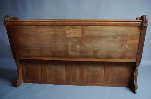 fig 3. An extremely rare part 15thc & part 19thc walnut and oak settle of good patina, provenance Flixton Hall, Suffolk