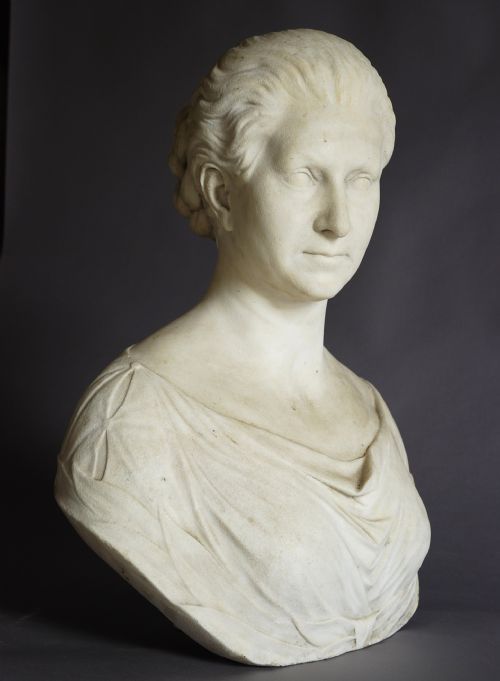 fig 1. A fine quality late 19th century life size marble bust of Queen Victoria