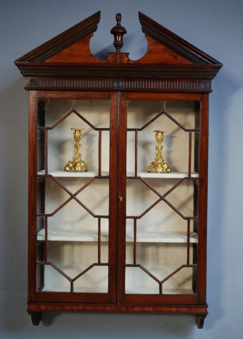 Mahogany Hanging Bookcase/display Case