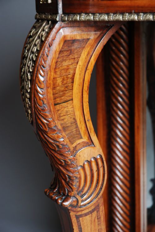 fig 6. Superb quality 19thc Regency mahogany & rosewood console table with brass inlay, in the manner of George Oakley. 