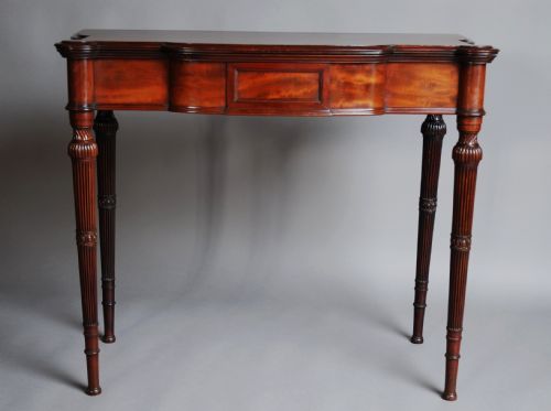 fig 1. Late 19th century mahogany card table