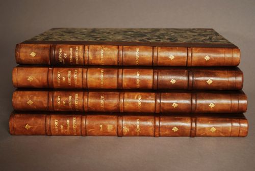 fig 2. Complete set of 'A History of English Furniture' by Percy Macquoid R.I.(4 Volumes 1904-1908)