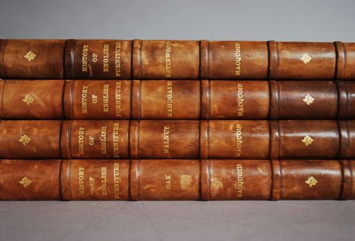 fig 3. Complete set of 'A History of English Furniture' by Percy Macquoid R.I.(4 Volumes 1904-1908)