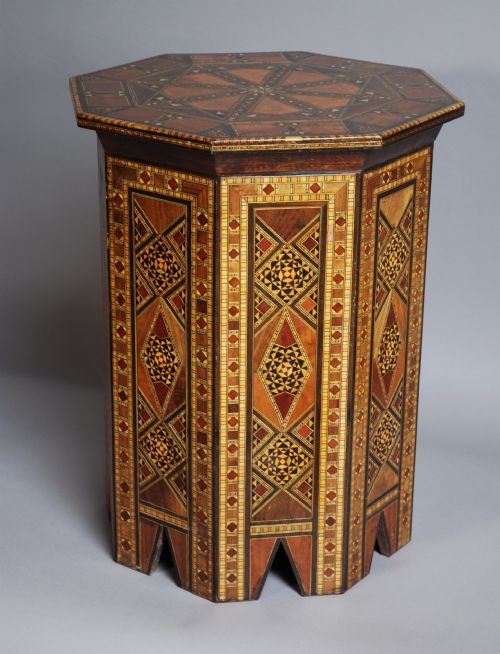 Eastern Octagonal Inlaid Occasional Table