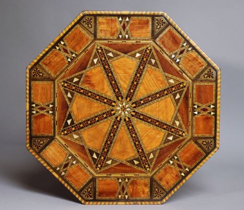 fig 1. Eastern octagonal inlaid occasional table