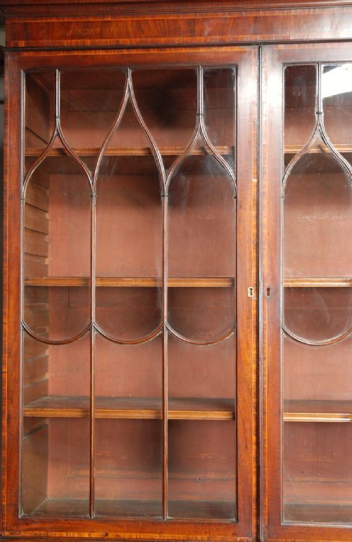 fig 3. Mahogany secretaire bookcase of good colour