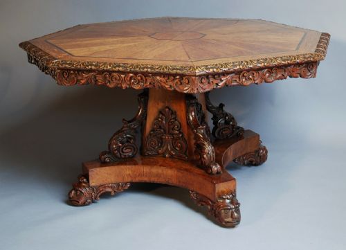 Oak Octagonal Tilt Top Table of Fine Quality
