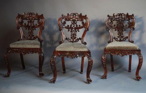 fig 2. Set of six Anglo Indian chairs