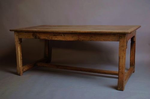 fig 1. Welsh late 18th century oak farmhouse table of superb patina