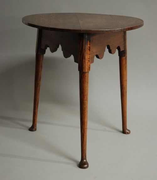 fig 1. Late 18th century oak & ash cricket table