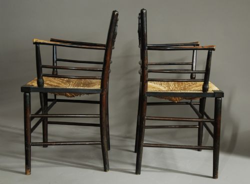 fig 3. Set of six Morris & Co. Sussex chairs