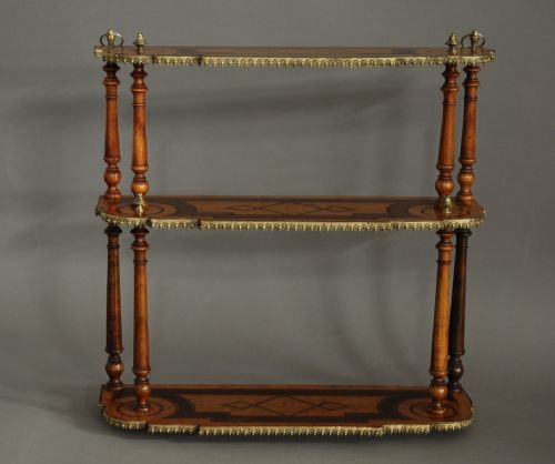 fig 1. Fine quality late 19th century miniature hanging shelves