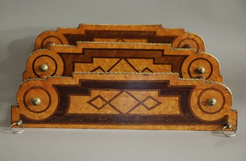fig 2. Fine quality late 19th century miniature hanging shelves