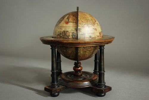 fig 1. Edwardian terrestrial table globe