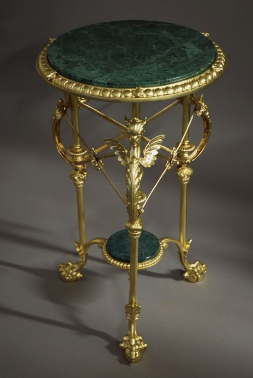 fig 1. Early 20th century French gilt metal gueridon table