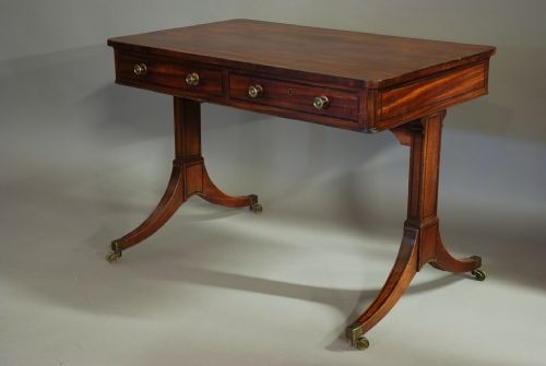 19thc Mahogany Writing Table of Good Proportions