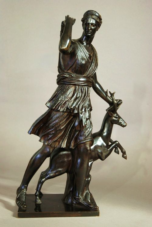 fig 2. 19th century bronze figure 'Diana of Versailles' after the antique