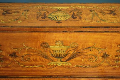 fig 6. Exhibition quality satinwood inlaid Carlton House desk